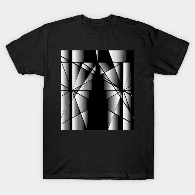 Black-and-white glass T-Shirt by Evgeniya